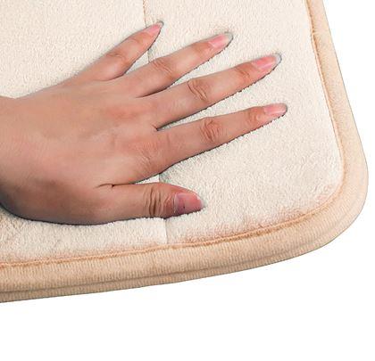 Obrazek z Antypoślizgowy dywanik łazienkowy 40 x 60 cm - beżowa