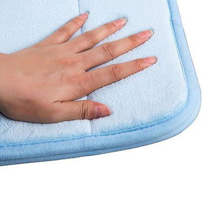 Obrazek z Antypoślizgowy dywanik łazienkowy 40 x 60 cm - niebieska