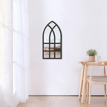 Obrazek z Ścienne samoprzylepne lustro w kształcie okna 44x22 cm