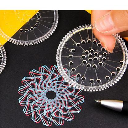 Obraz Zestaw szablonów do rysowania - spirograf
