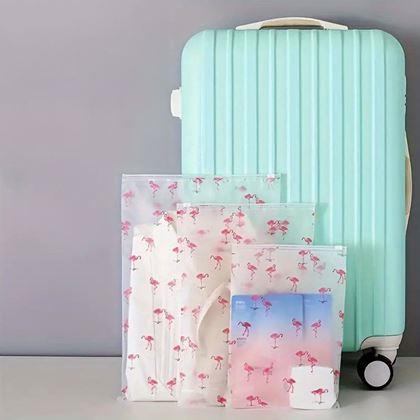 Obrazek z Zestaw wodoodpornych toreb podróżnych  -  flaming