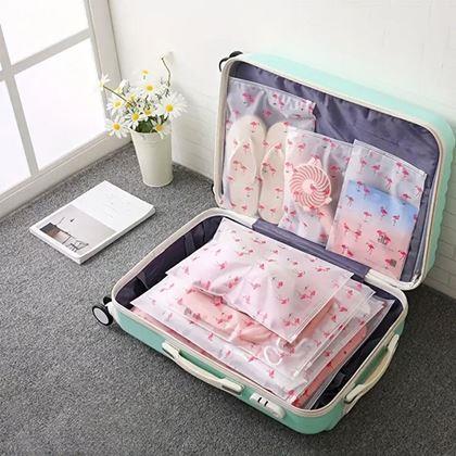 Obrazek z Zestaw wodoodpornych toreb podróżnych  -  flaming