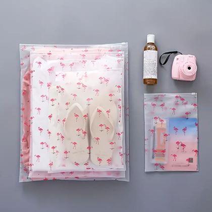 Obrazek z Zestaw wodoodpornych toreb podróżnych  -  flaming