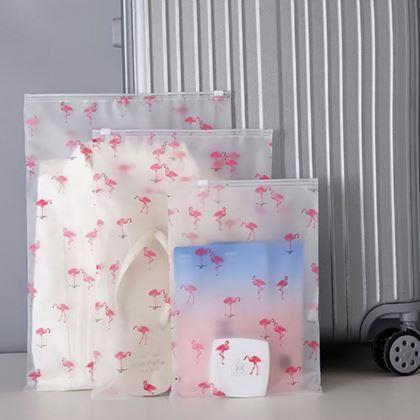 Obrazek z Zestaw wodoodpornych toreb podróżnych  -  flaming