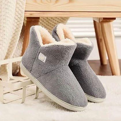 Obrazek z Wysokie ocieplane kapcie z futerkiem - 37-39