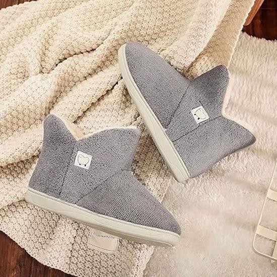 Obrazek z Wysokie ocieplane kapcie z futerkiem - 40-42