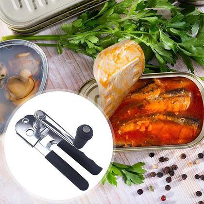 Obrazek z Metalowy otwieracz do puszek z korbką