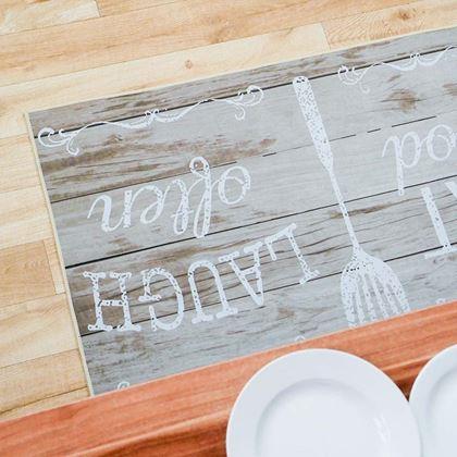 Obrazek z Mata antypoślizgowa 90x60 cm - Eat Good, Laugh Often