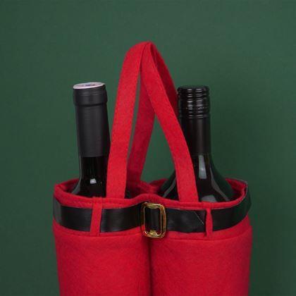Obrazek z Bożonarodzeniowa torba na wino - Święty Mikołaj