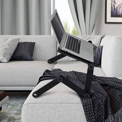 Obrazek z Przenośny regulowany stolik na laptopa z otworami wentylacyjnymi