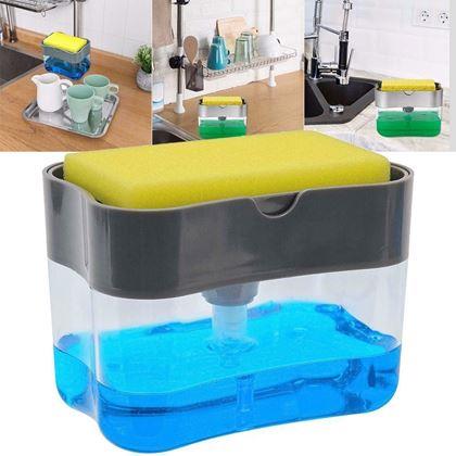 Obrazek z Dozownik na detergent z gąbką