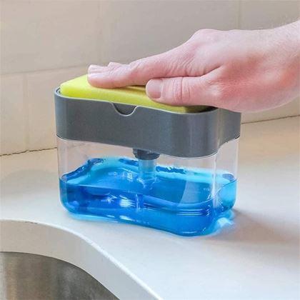 Obrazek z Dozownik na detergent z gąbką
