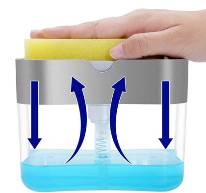 Obrazek z Dozownik na detergent z gąbką