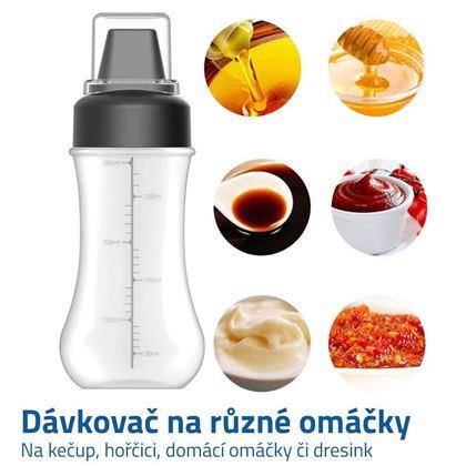 Obrazek z Przejrzysty dozownik do sosów 300 ml