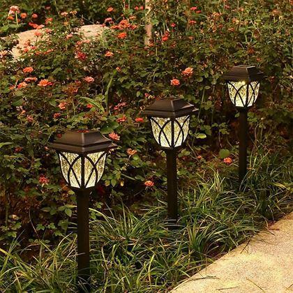 Obrazek z Zestaw 2 lamp solarnych LED do ogrodu