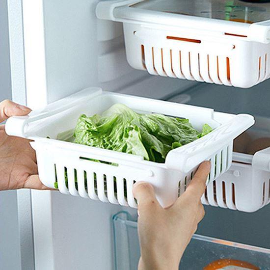 Obrazek z Regulowany organizer do lodówki