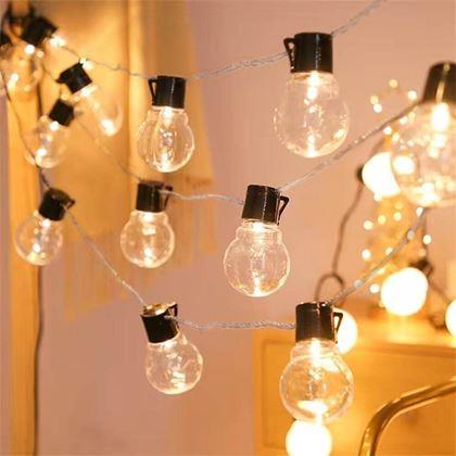 Obrazek z Łańcuch świetlny do wnętrz 1,5 m – 10 żarówek