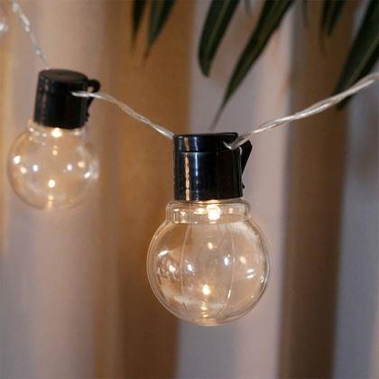 Obrazek z Łańcuch świetlny do wnętrz 1,5 m – 10 żarówek