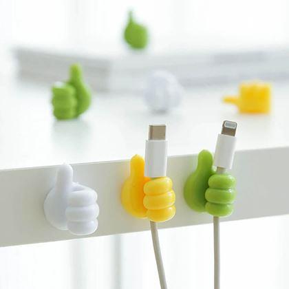 Obrazek z Uchwyt na kabel kciuk w górę 10 szt