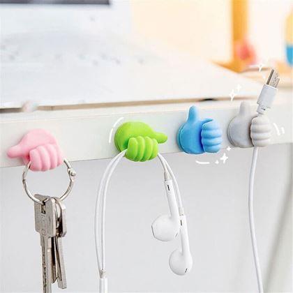Obrazek z Uchwyt na kabel kciuk w górę 10 szt