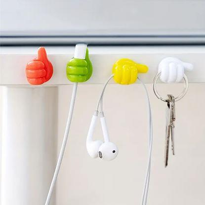 Obraz Uchwyt na kabel kciuk w górę 10 szt