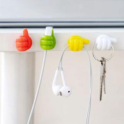 Obrazek z Uchwyt na kabel kciuk w górę 10 szt