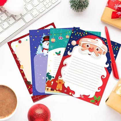 Obrazek z Papier listowy świąteczny - zestaw 6 sztuk