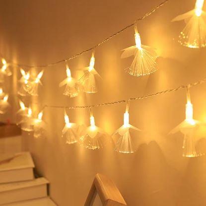Obraz Girlanda LED - kwiaty