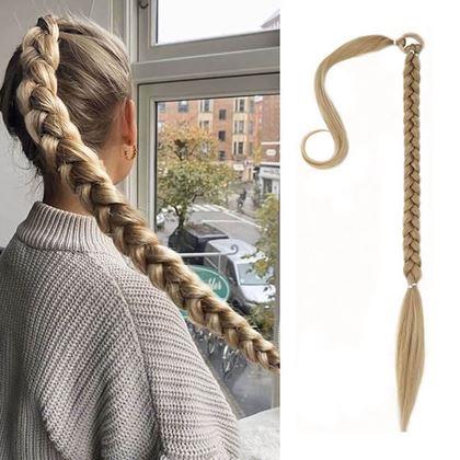 Obrazek z Doczepiany warkocz do włosów 85 cm -  blond