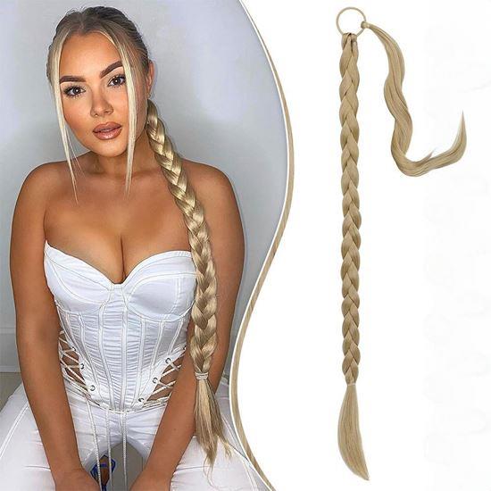 Obrazek z Doczepiany warkocz do włosów 85 cm -  blond