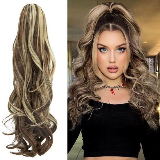 Obrazek z Dopinka do włosów falowany kucyk 60 cm -  ombre