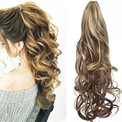 Obrazek z Dopinka do włosów falowany kucyk 60 cm -  ombre