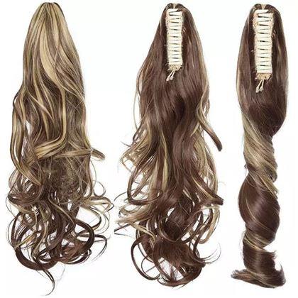 Obrazek z Dopinka do włosów falowany kucyk 60 cm -  ombre