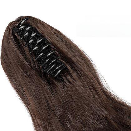 Obrazek z Dopinka do włosów falowany kucyk 60 cm -  ciemny brąz