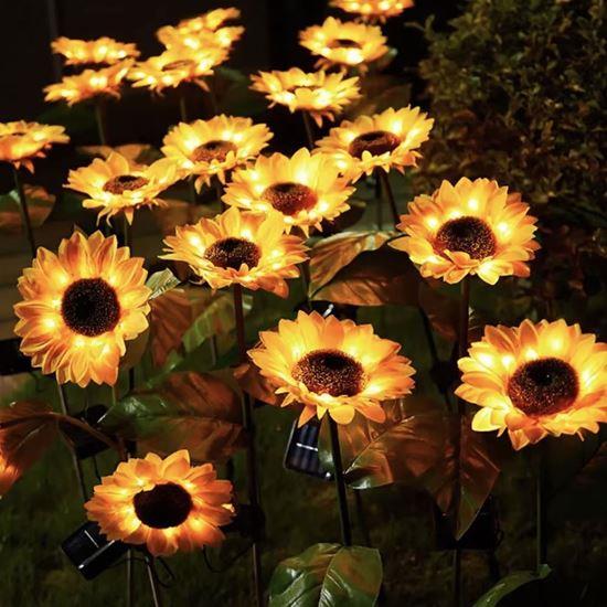 Obrazek z Solarna lampa dekoracyjna – słonecznik