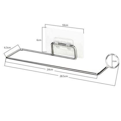 Obrazek z Stalowy samoprzylepny uchwyt na ręczniki papierowe