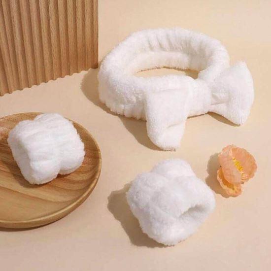 Obrazek z Zestaw bransoletek i opaski do mycia twarzy