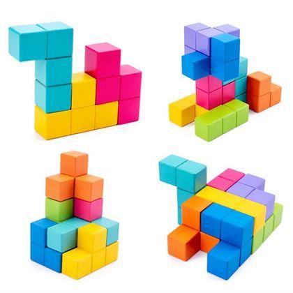 Obrazek z Drewniane puzzle 3D z kartami