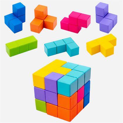 Obrazek z Drewniane puzzle 3D z kartami