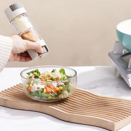 Obrazek z Podwójny pojemnik na przyprawy 2w1