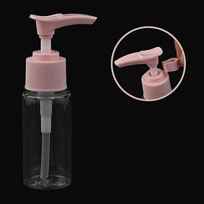 Obrazek z Zestaw podróżnych buteleczek na kosmetyki w kosmetyczce do samolotu 50 ml