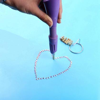 Obrazek z Aplikator do przyklejania kryształków + zestaw kryształków