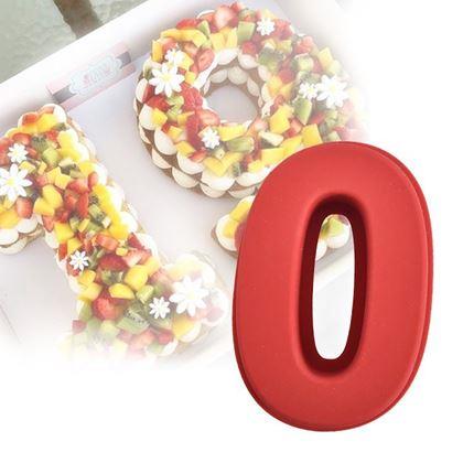 Obrazek z Silikonowa forma do pieczenia w kształcie cyfry - 0