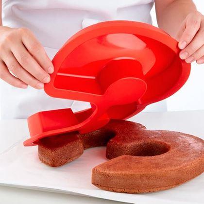 Obrazek z Silikonowa forma do pieczenia w kształcie cyfry - 0