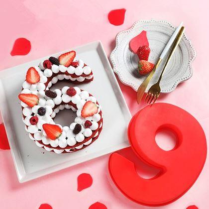 Obrazek z Silikonowa forma do pieczenia w kształcie cyfry - 0