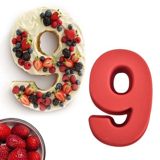 Obrazek z Silikonowa forma do pieczenia w kształcie cyfry - 9