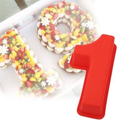 Obrazek z Silikonowa forma do pieczenia w kształcie cyfry - 1