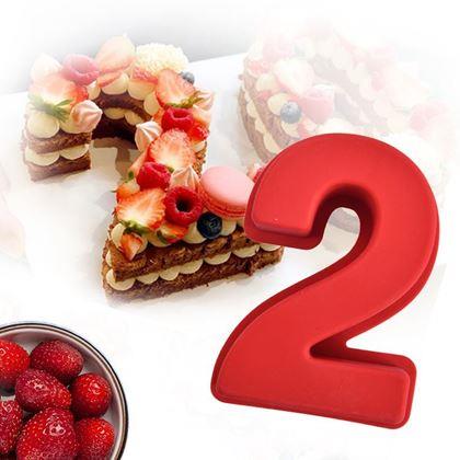 Obrazek z Silikonowa forma do pieczenia w kształcie cyfry - 2