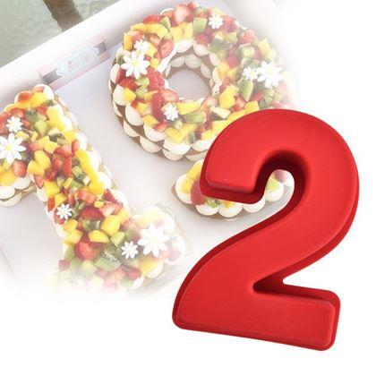 Obrazek z Silikonowa forma do pieczenia w kształcie cyfry - 2