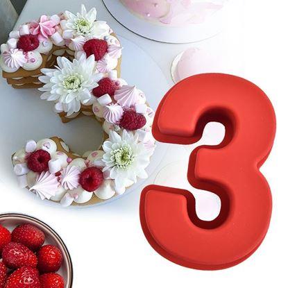 Obraz Silikonowa forma do pieczenia w kształcie cyfry